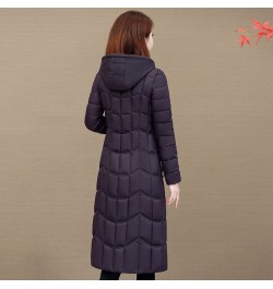 X-Long Women's Parkas Hooded Slim Zipper Pockets Ladies Casual Winter Jacket Solid Outerwear Quilted Overcoat Female $77.15 -...