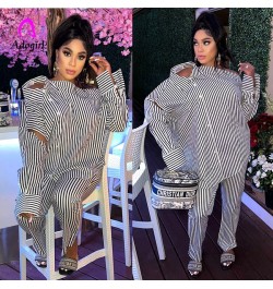 Elegant Office Lady Women 2 Piece Set Button Up Long Sleeve Shirts Pants Matching Set 2022 Fall Sexy Night Club Party Tracksu...