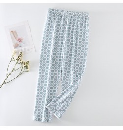 Floral Printed Sleep Bottoms Women Homewear Straight Chic Classic Daily Sleepwear Elastic Waist Spring Trousers Female Soft I...