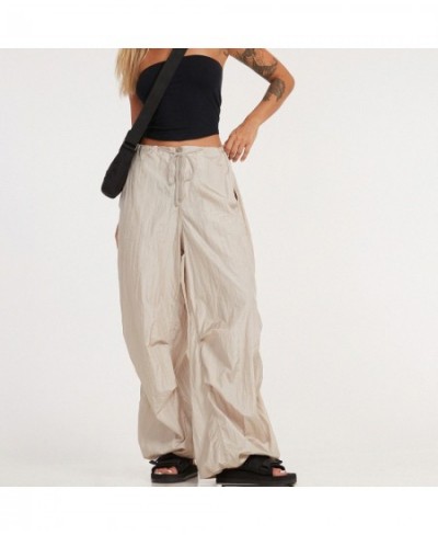 Y2K Aesthetic Vintage Cargo Pants Harajuku Baggy Trousers Joggers Hip Hop Sporty Sweatpants Korean Retro Grunge Streetwear $3...