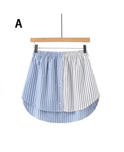 Detachable Underskirt Women Fake Shirt Irregular Skirt Tail Blouse Hem Cotton Extender Fake Hem Mini Skirt Fake Hem 4 Sizes $...